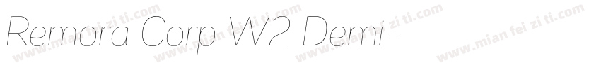 Remora Corp W2 Demi字体转换